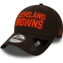 kepure-islenkta-ruda-reguliuojama-juostele-9forty-the-league-cleveland-browns-nfl-new-era
