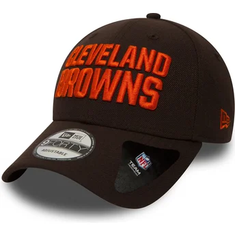 Wyginięta czapka brązowa z regulacją 9FORTY The League Cleveland Browns NFL New Era