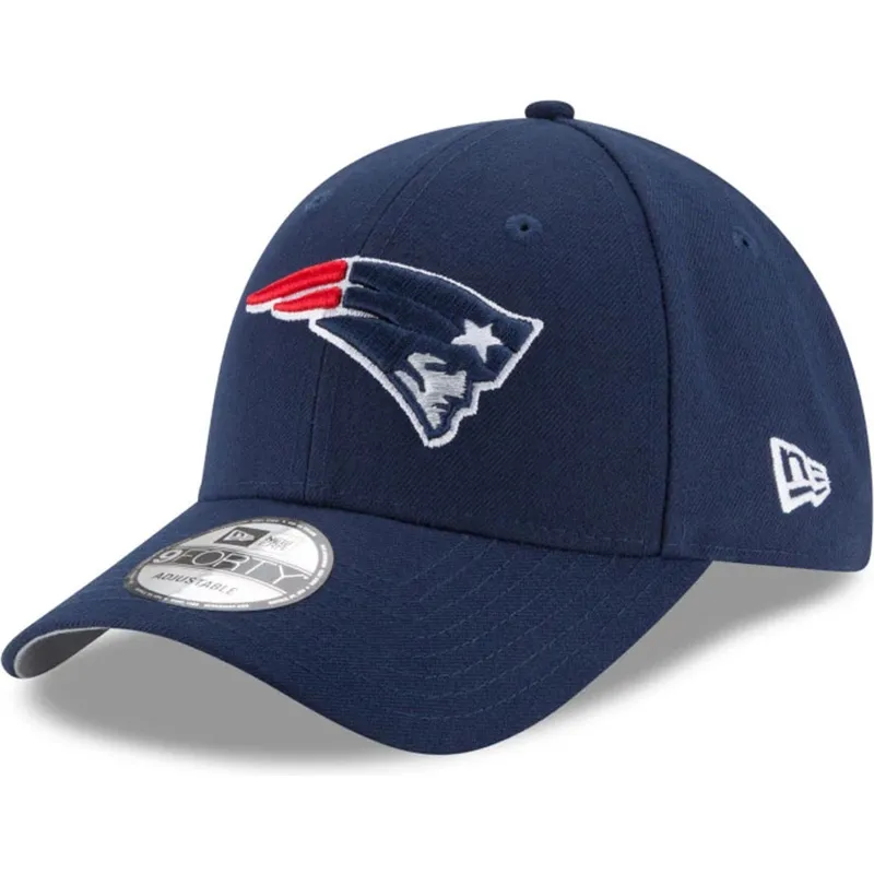 kepure-islenkta-tamsiai-melyna-reguliuojama-juostele-9forty-the-league-new-england-patriots-nfl-new-era