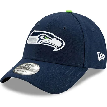 Kepurė išlenkta tamsiai mėlyna reguliuojamas 9FORTY The League Seattle Seahawks NFL New Era