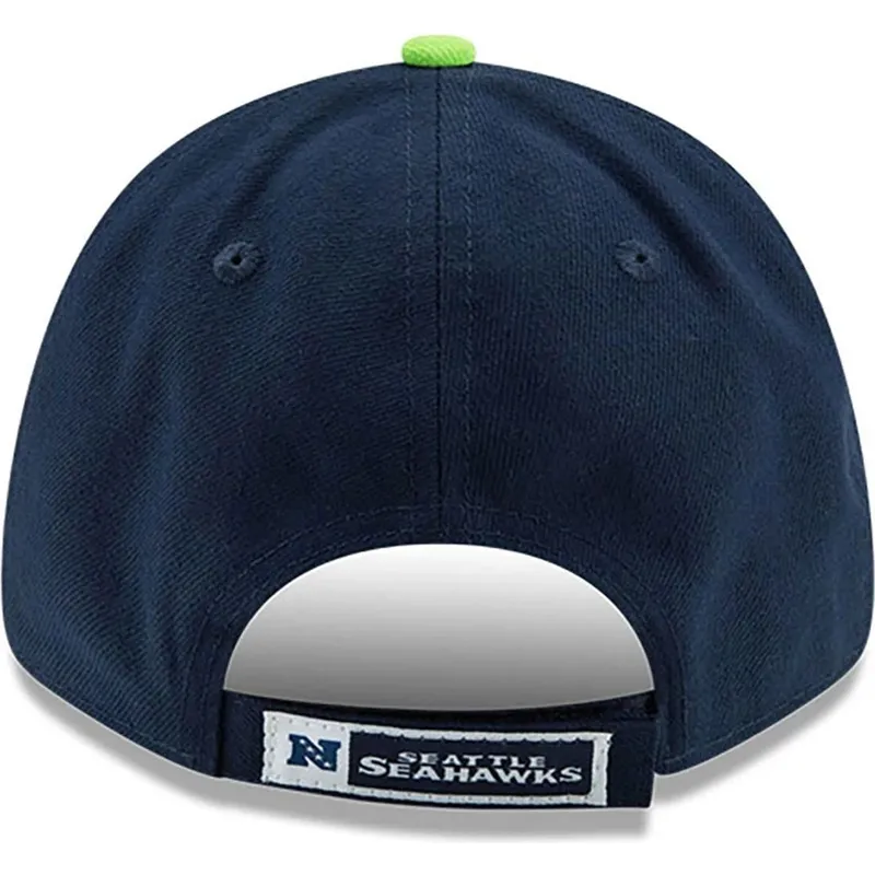 kepure-islenkta-tamsiai-melyna-reguliuojama-juostele-9forty-the-league-seattle-seahawks-nfl-new-era