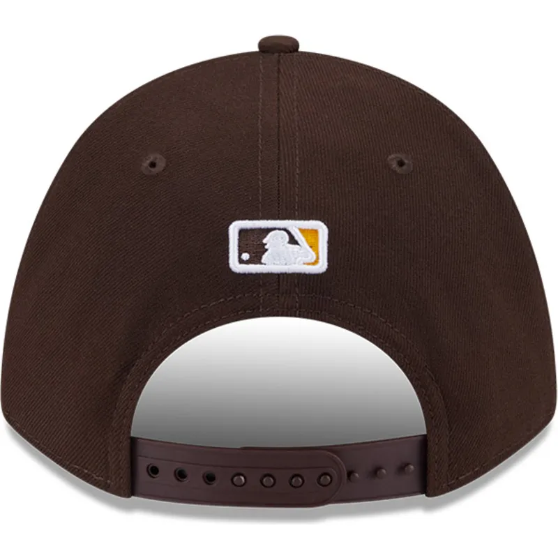 kepure-islenkta-ruda-snapback-9forty-m-crown-player-replica-san-diego-padres-mlb-new-era
