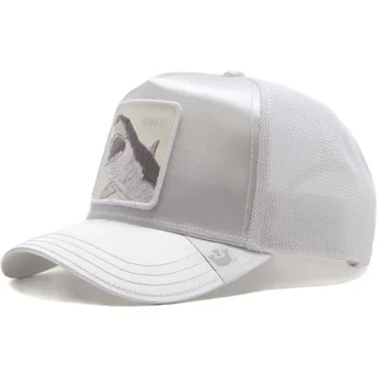 kepure-islenkta-balta-snapback-great-a-bigger-boat-the-farm-total-whiteout-the-farm-goorin-bros