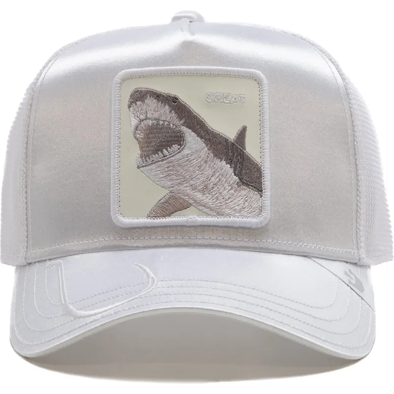 kepure-islenkta-balta-snapback-great-a-bigger-boat-the-farm-total-whiteout-the-farm-goorin-bros