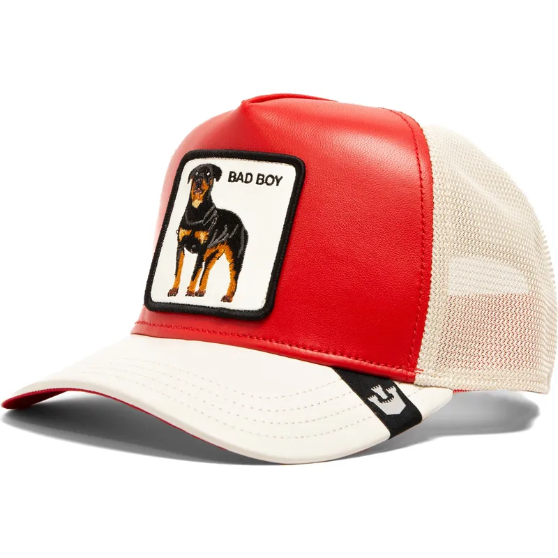 kepure-islenkta-vilkikas-raudona-snapback-perro-rottweiler-bad-shleather-boy-the-farm-the-farm-de-goorin-bros