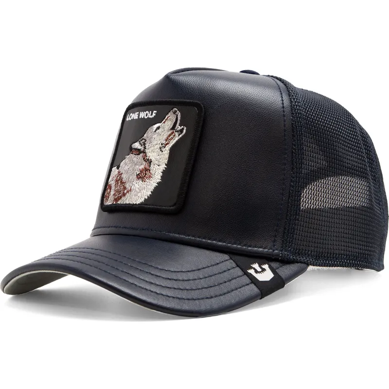 kepure-islenkta-vilkikas-tamsiai-melyna-snapback-lobo-lone-shleather-wolf-the-farm-the-farm-de-goorin-bros