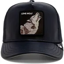 kepure-islenkta-tamsiai-melyna-snapback-lone-shleather-wolf-the-farm-goorin-bros