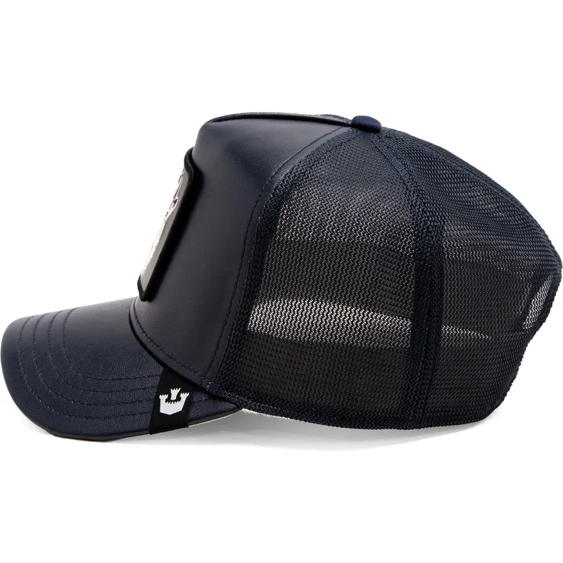 czapka-trucker-granatowa-wilk-lone-shleather-wolf-the-farm-od-goorin-bros