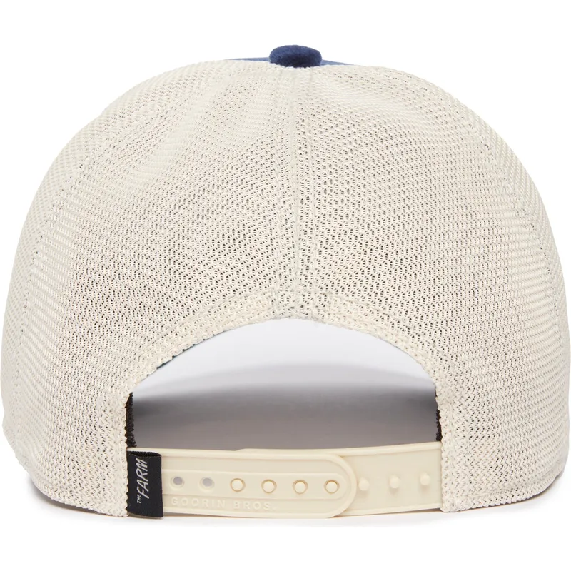 czapka-trucker-niebiesko-biala-koza-sapphire-goat-the-farm-jewel-tones-goorin-bros