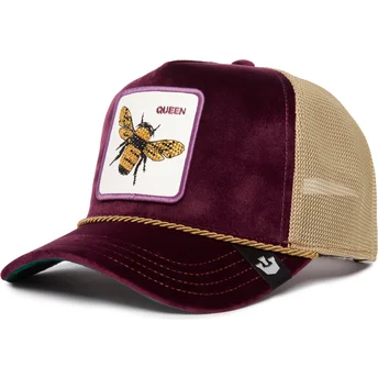 gorra-trucker-violeta-abeja-amethyst-queen-the-farm-jewel-tones-de-goorin-bros