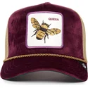 czapka-trucker-fioletowa-pszczola-amethyst-queen-the-farm-jewel-tones-goorin-bros
