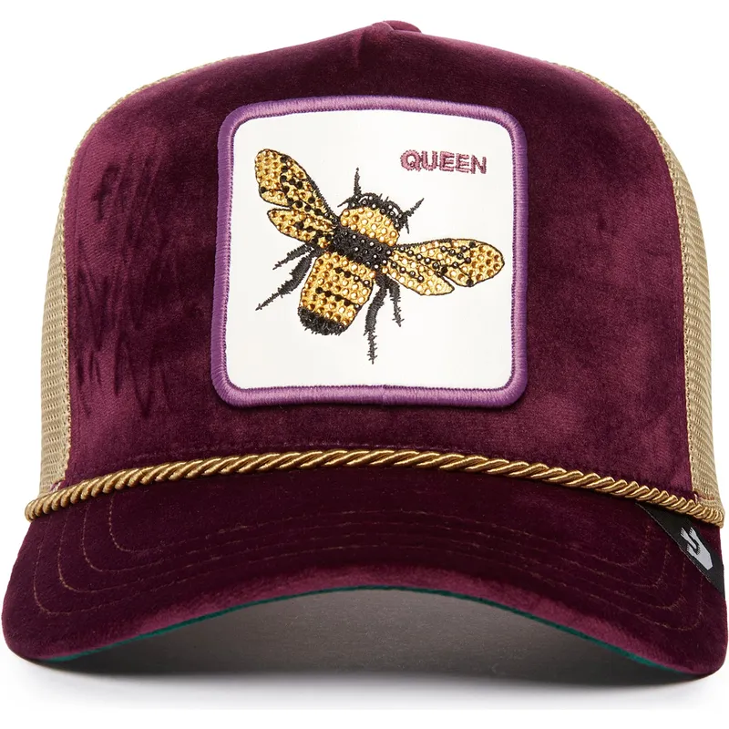 czapka-trucker-fioletowa-pszczola-amethyst-queen-the-farm-jewel-tones-goorin-bros