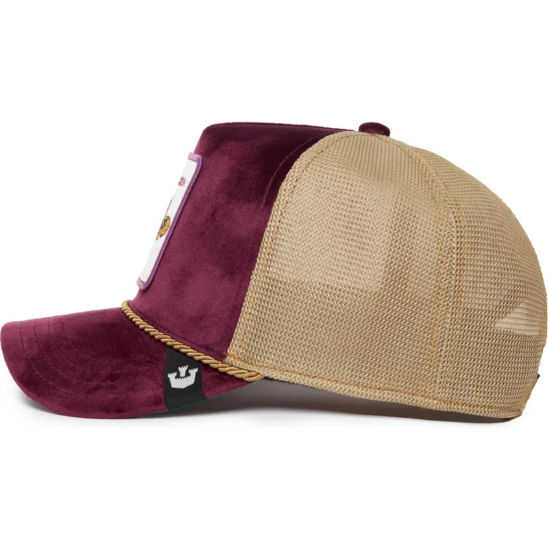 czapka-trucker-fioletowa-pszczola-amethyst-queen-the-farm-jewel-tones-goorin-bros