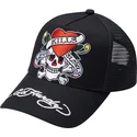 kepure-islenkta-juoda-snapback-love-kills-slowly-ed-hardy