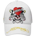 kepure-islenkta-balta-snapback-love-kills-slowly-ed-hardy