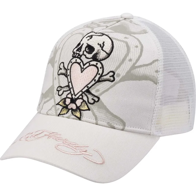 czapka-trucker-biala-death-before-ed-hardy