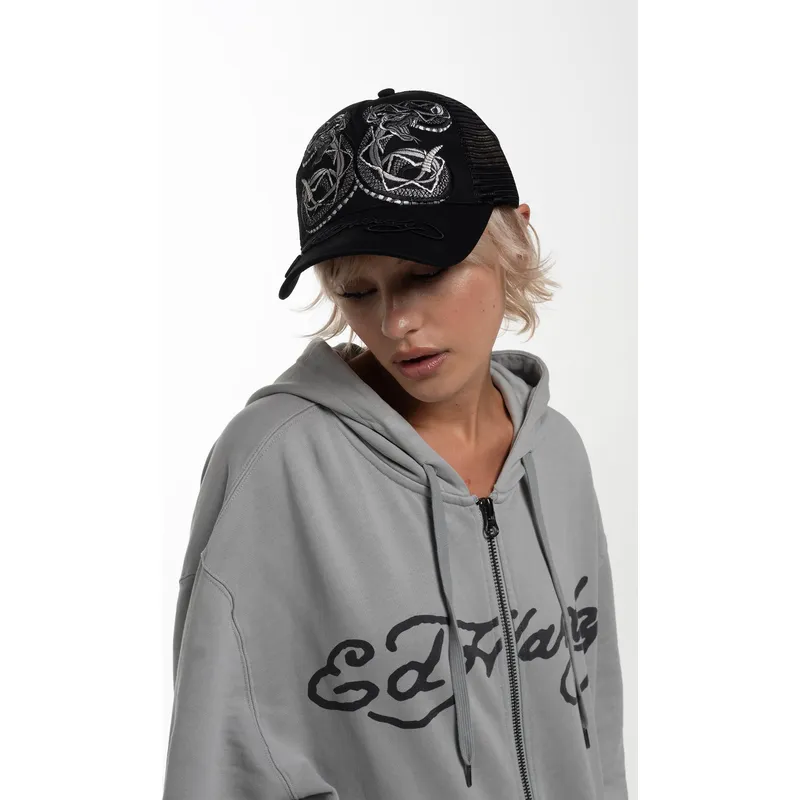 kepure-islenkta-juoda-snapback-duo-black-snake-ed-hardy kepure-islenkta-juoda-snapback-duo-black-snake-ed-hardy