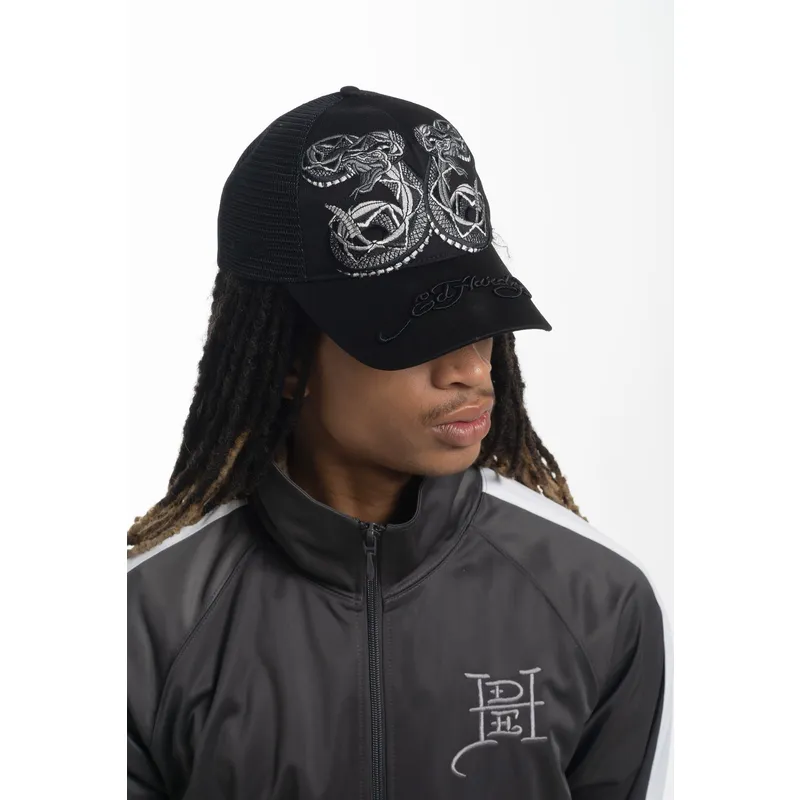 kepure-islenkta-juoda-snapback-duo-black-snake-ed-hardy kepure-islenkta-juoda-snapback-duo-black-snake-ed-hardy
