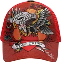 kepure-islenkta-raudona-snapback-brave-hearts-ed-hardy