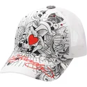 kepure-islenkta-balta-snapback-death-or-glory-ed-hardy