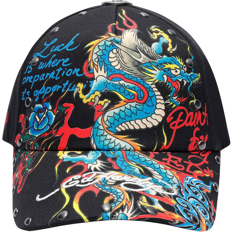 cap-islenkta-black-adjustable-strap-ed-hardy