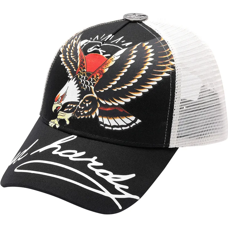 kepure-islenkta-juoda-snapback-soaring-eagle-ed-hardy