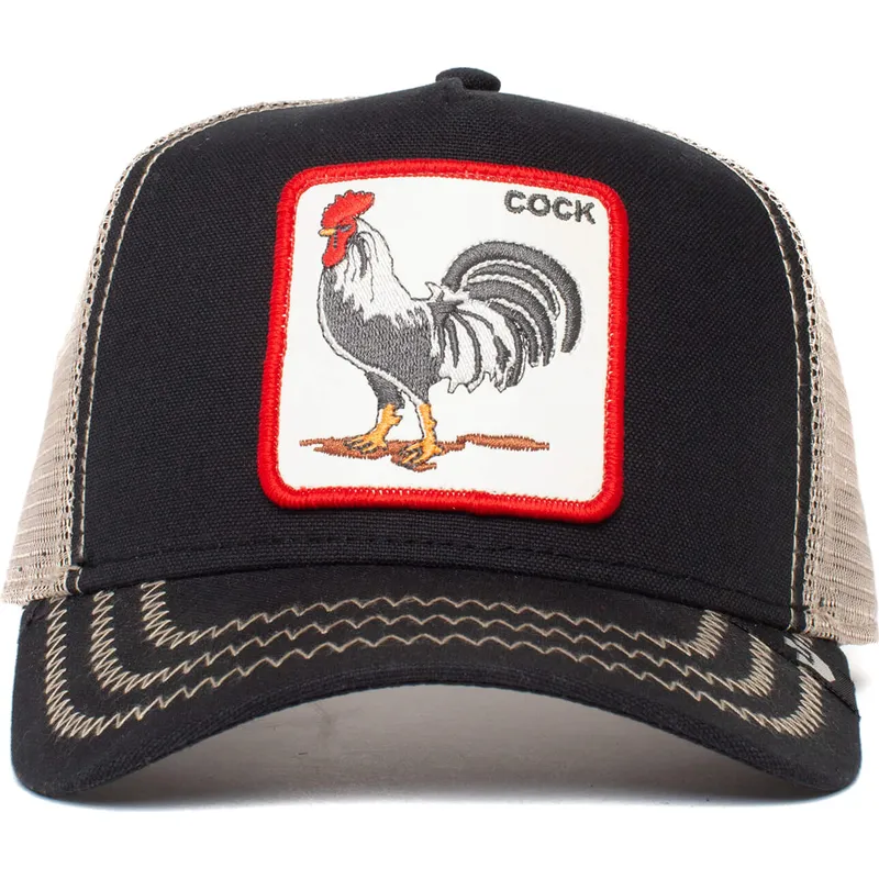 kepure-islenkta-juoda-snapback-rooster-the-farm-goorin-bros kepure-islenkta-juoda-snapback-rooster-the-farm-goorin-bros