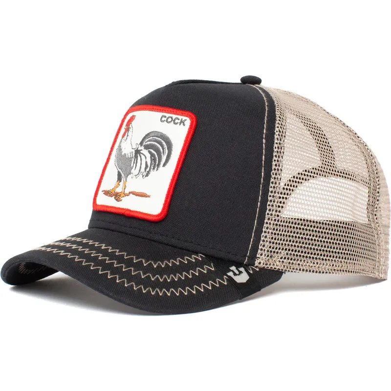 kepure-islenkta-juoda-snapback-rooster-the-farm-goorin-bros kepure-islenkta-juoda-snapback-rooster-the-farm-goorin-bros