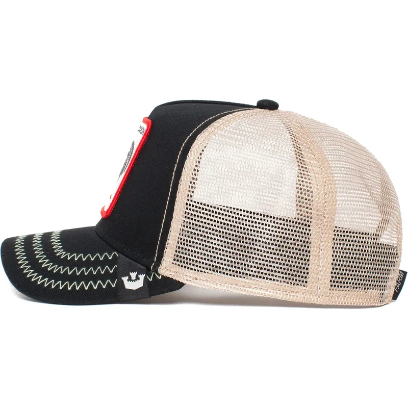 kepure-islenkta-juoda-snapback-rooster-the-farm-goorin-bros kepure-islenkta-juoda-snapback-rooster-the-farm-goorin-bros