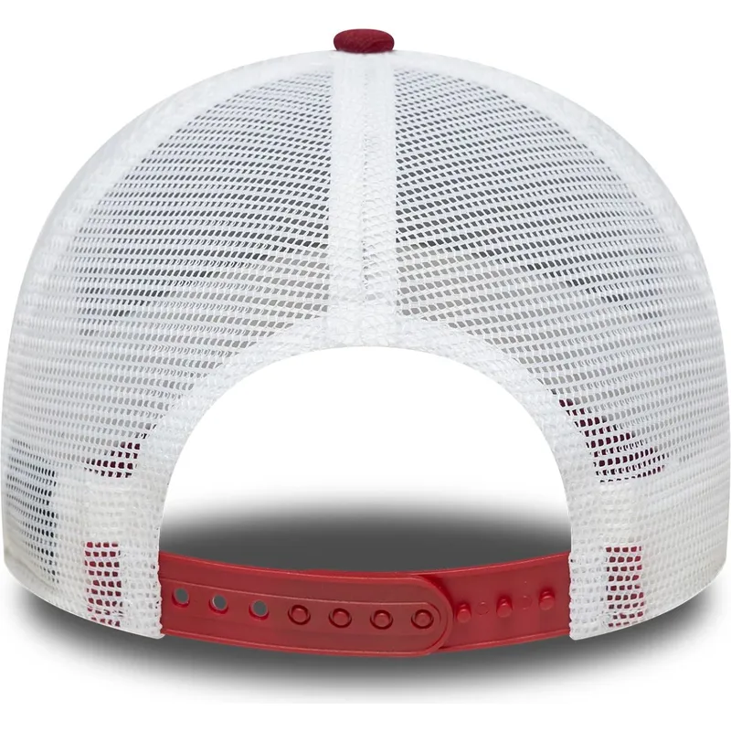 czerwona-i-biala-czapka-trucker-9forty-a-frame-vintage-pine-aged-lager-new-era