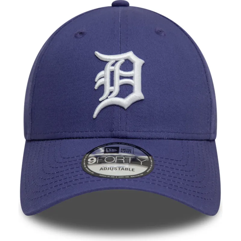 kepure-islenkta-violetine-reguliuojamas-9forty-league-essential-detroit-tigers-mlb-new-era