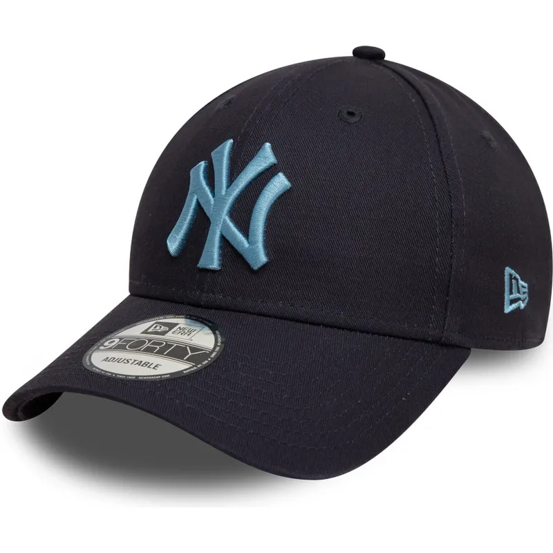 granatowa-zakrzywiona-czapka-regulowana-z-niebieskim-logo-9forty-league-essential-new-york-yankees-mlb-new-era