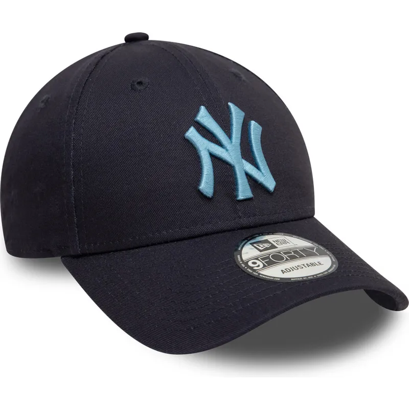 granatowa-zakrzywiona-czapka-regulowana-z-niebieskim-logo-9forty-league-essential-new-york-yankees-mlb-new-era
