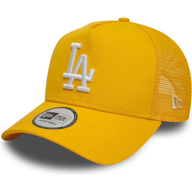 kepure-islenkta-geltona-snapback-9forty-a-frame-league-essential-los-angeles-dodgers-mlb-new-era