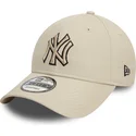 cap-islenkta-beige-adjustable-strap-negro-9forty-team-outline-new-york-yankees-mlb-new-era