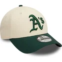 cap-islenkta-beige-adjustable-strap-9forty-colour-block-oakland-athletics-mlb-new-era