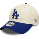 regulowana-bezowo-niebieska-czapka-z-zakrzywionym-daszkiem-9forty-colour-block-los-angeles-dodgers-mlb-od-new-era