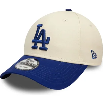 Kepurė išlenkta smėlio reguliuojamas 9FORTY Colour Block Los Angeles Dodgers MLB New Era