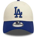 regulowana-bezowo-niebieska-czapka-z-zakrzywionym-daszkiem-9forty-colour-block-los-angeles-dodgers-mlb-od-new-era