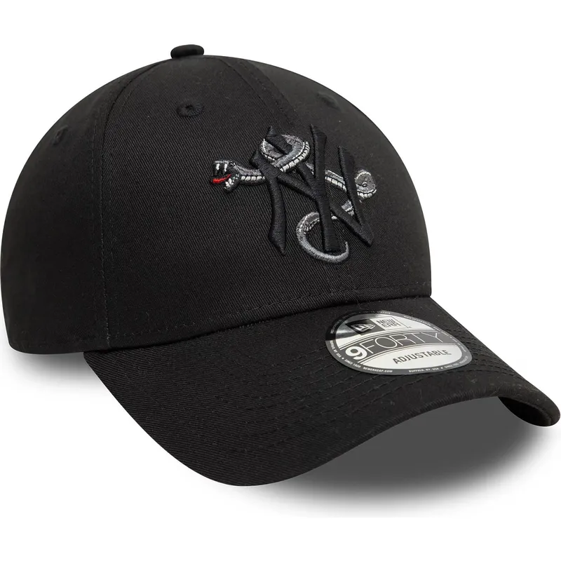 kepure-islenkta-juoda-reguliuojamas-9forty-icon-new-york-yankees-mlb-new-era