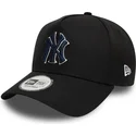 kepure-islenkta-juoda-snapback-9forty-a-frame-world-series-patch-new-york-yankees-mlb-new-era