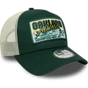zielona-czapka-truckerka-9forty-a-frame-patch-oakland-athletics-mlb-marki-new-era