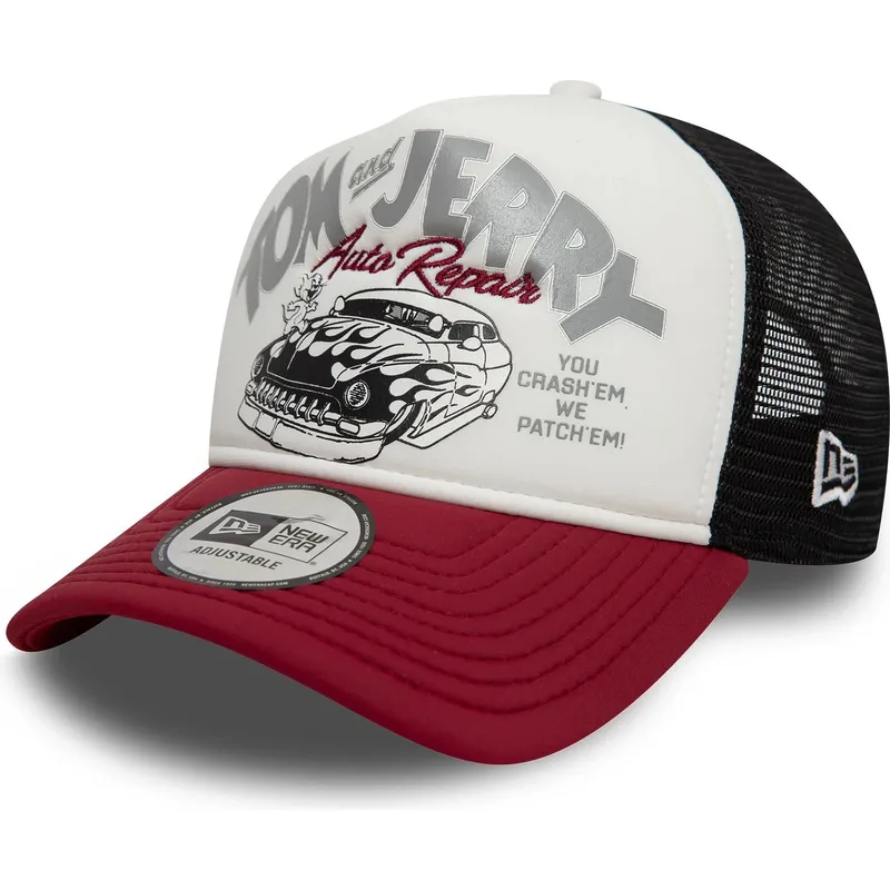 kepure-islenkta-ivairiaspalvis-snapback-9forty-a-frame-tom-y-jerry-looney-tunes-new-era