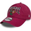 kepure-islenkta-raudona-reguliuojamas-9twenty-washed-tasmania-looney-tunes-new-era