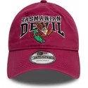 kepure-islenkta-raudona-reguliuojamas-9twenty-washed-tasmania-looney-tunes-new-era