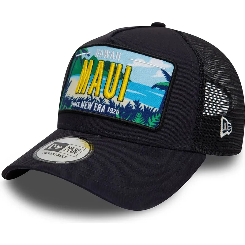 granatowa-czapka-trucker-9forty-a-frame-license-plate-maui-miasta-i-plaze-new-era