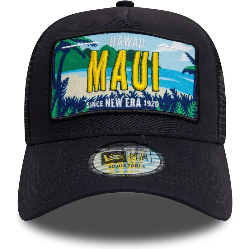 granatowa-czapka-trucker-9forty-a-frame-license-plate-maui-miasta-i-plaze-new-era
