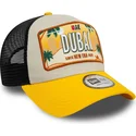 kepure-islenkta-geltona-snapback-9forty-a-frame-license-plate-dubai-ciudades-y-playas-new-era