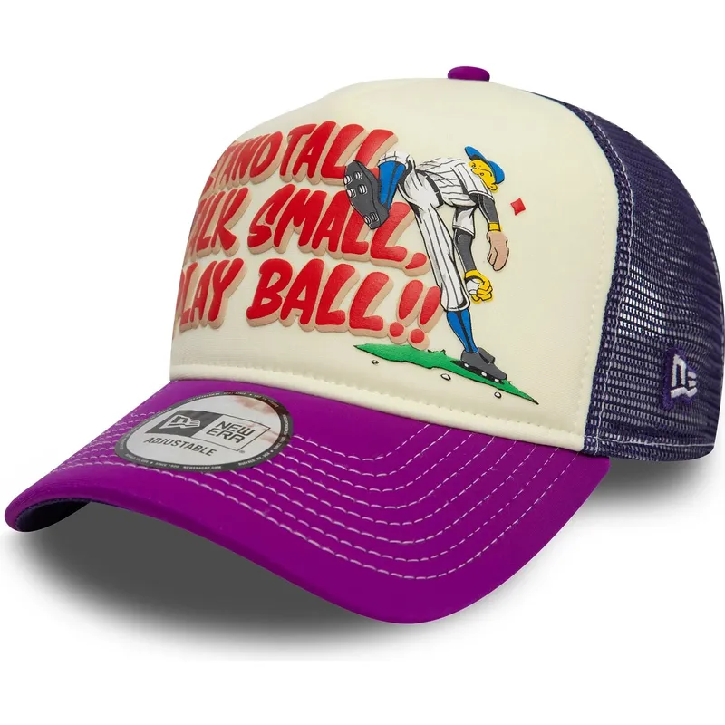 kepure-islenkta-violetine-snapback-9forty-a-frame-graphic-stand-tall-talk-small-play-ball-new-era