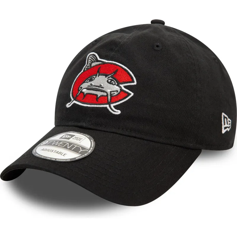 kepure-islenkta-juoda-reguliuojamas-9twenty-carolina-mudcats-milb-new-era